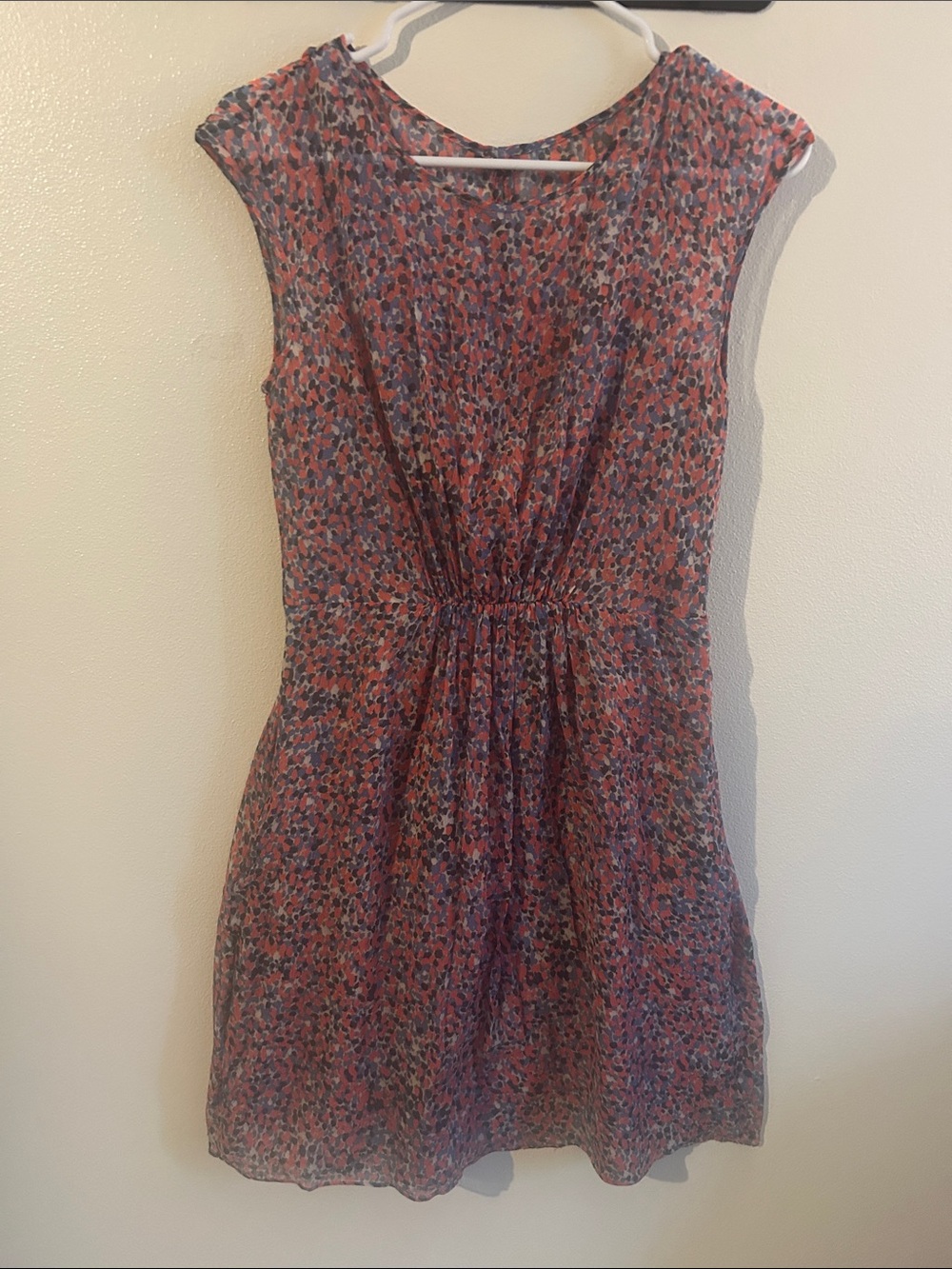 J.Crew Factory Silk Pink/Blue Floral Lined Cottagecore Mini Dress: 4 style#A4168